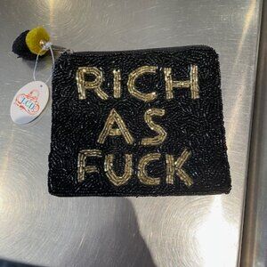 NWT LCD BEADED PURSE